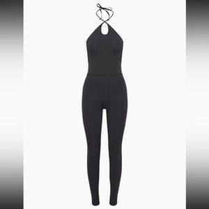 NWT Aritzia Ivy Black Halter Jumpsuit
